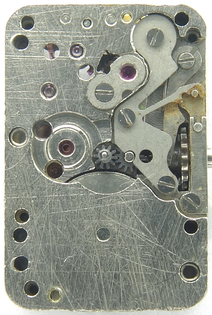 leere Zifferblattseite mit Rubinlager für das Wechselrad Chaika 1200: leere Zifferblattseite mit Rubinlager für das Wechselrad