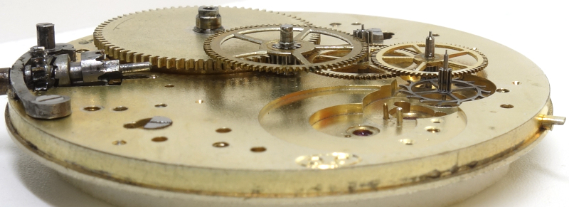 Seitenansicht des Räderwerks Cortebert 474: Seitenansicht des Räderwerks