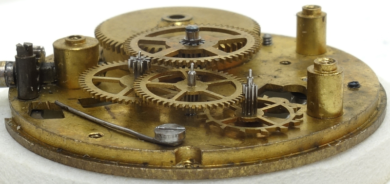 Seitenansicht des Räderwerks Emes 10: Seitenansicht des Räderwerks