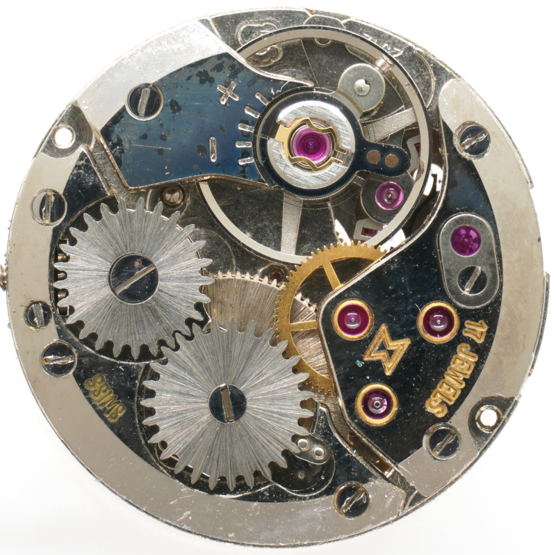 Ausführung in poliertem Stahl mit monometallischer Unruh ETA 2512: Ausführung in poliertem Stahl mit monometallischer Unruh