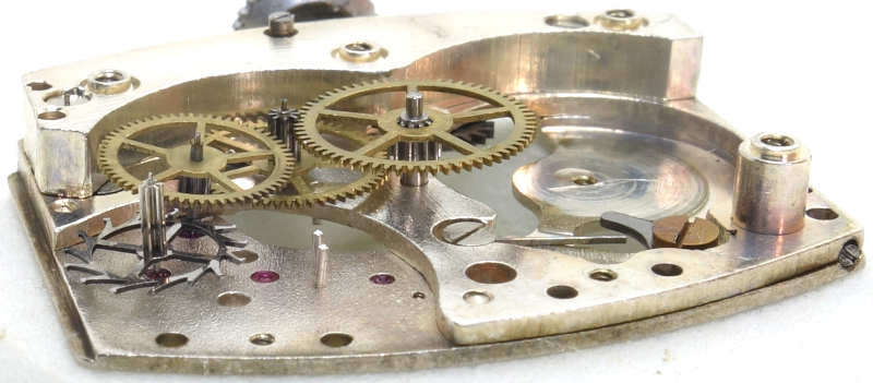 Seitenansicht des Räderwerks Förster 2075: Seitenansicht des Räderwerks