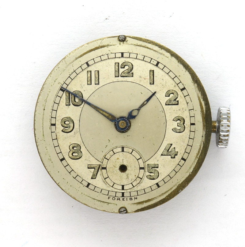 Anonyme "Foreign" Herrenuhr (Gehäuse fehlt) Emes 10: Anonyme "Foreign" Herrenuhr (Gehäuse fehlt)