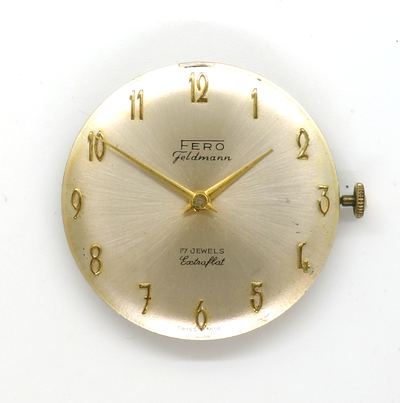 Fero Feldmann Extraflat Herrenuhr (Gehäuse fehlt) EB 1333: Fero Feldmann Extraflat Herrenuhr (Gehäuse fehlt)